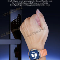 DW100 Pro Smartwatch Fingerprint Unlock control Smart Watch 256GB Storage ROM Free Download App WIFI GPS WIFI 2.29inch Amoled