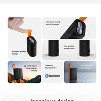 Global version Xiaomi Sound Pocket IP67 Bluetooth 5.4 Portable Speaker TWS Stereo Combo 1000mAh 10-Hour Battery Life Microphone