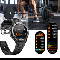 New Outdoor Sports Smart Watch Men For Xiaomi 5 ATM Waterproof GPS Motion Track Heart Rate HD Bluetooth Call UV Light SmartWatch