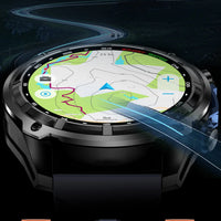 2025 New Military Sport GPS 4GB Memory Smartwatch Men 5ATM Waterproof Fitness Tracker Offline Maps 860Mah Battery Smart Bracelet