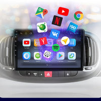 AWESAFE PX9 Car Radio Autoradio for  Fiat 500L 2012-2017  Wireless Carplay Screen Android Auto Stereo GPS Navi FM RDS BT SWC