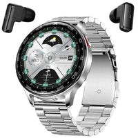 New Smart Watch TWS 2-in-1 Bluetooth Earphones With built-in Speaker HIFI 9D Sound Quality Health Monitor Watch For Android iOS