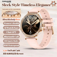 New Women SmartWatch AMOLED Screen Men Watches Bluetooth Call Sport Womens Physical Health IP68 Lady Smart Watch For Android IOS