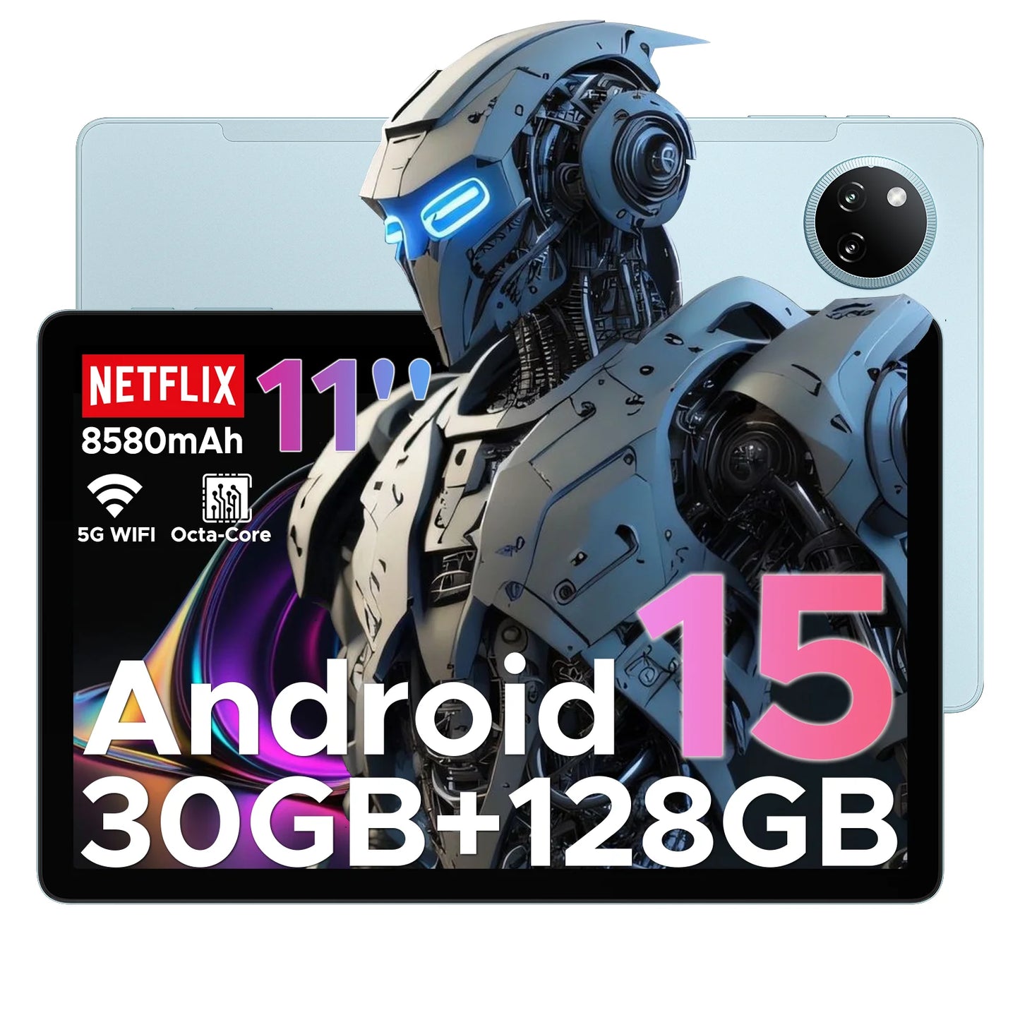 【Brand+】Doogee Tab A9 Pro+ Tablet Pc 11-Inch Android 15 30Gb Ram(6+24) 128Gb Rom 8580Mah Battery Widevine L1 Support