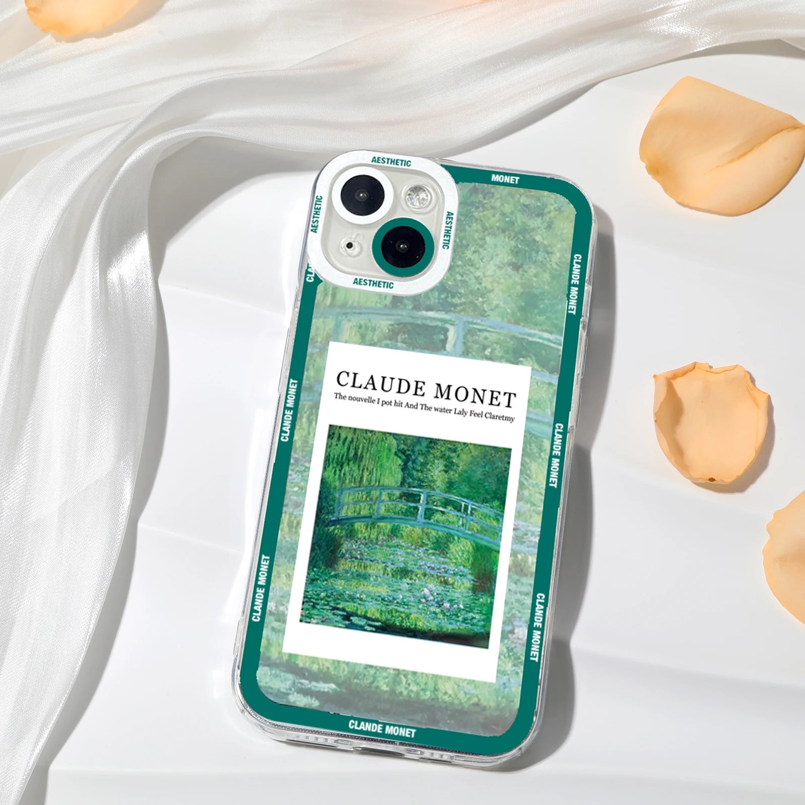 Claude Monet Arts Case For Samsung Galaxy S23 S22 S21 FE Plus Ultra Silicone A14 A34 A54 A13 A23 A33 A53 A32 A52 A52S 5G Cover