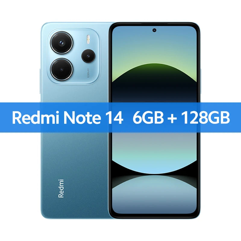 【Brand+】Global Version Xiaomi Redmi Note 14 MediaTek Helio G99-Ultra 108MP AI 5500mAh 6.67" AMOLED 120Hz Display