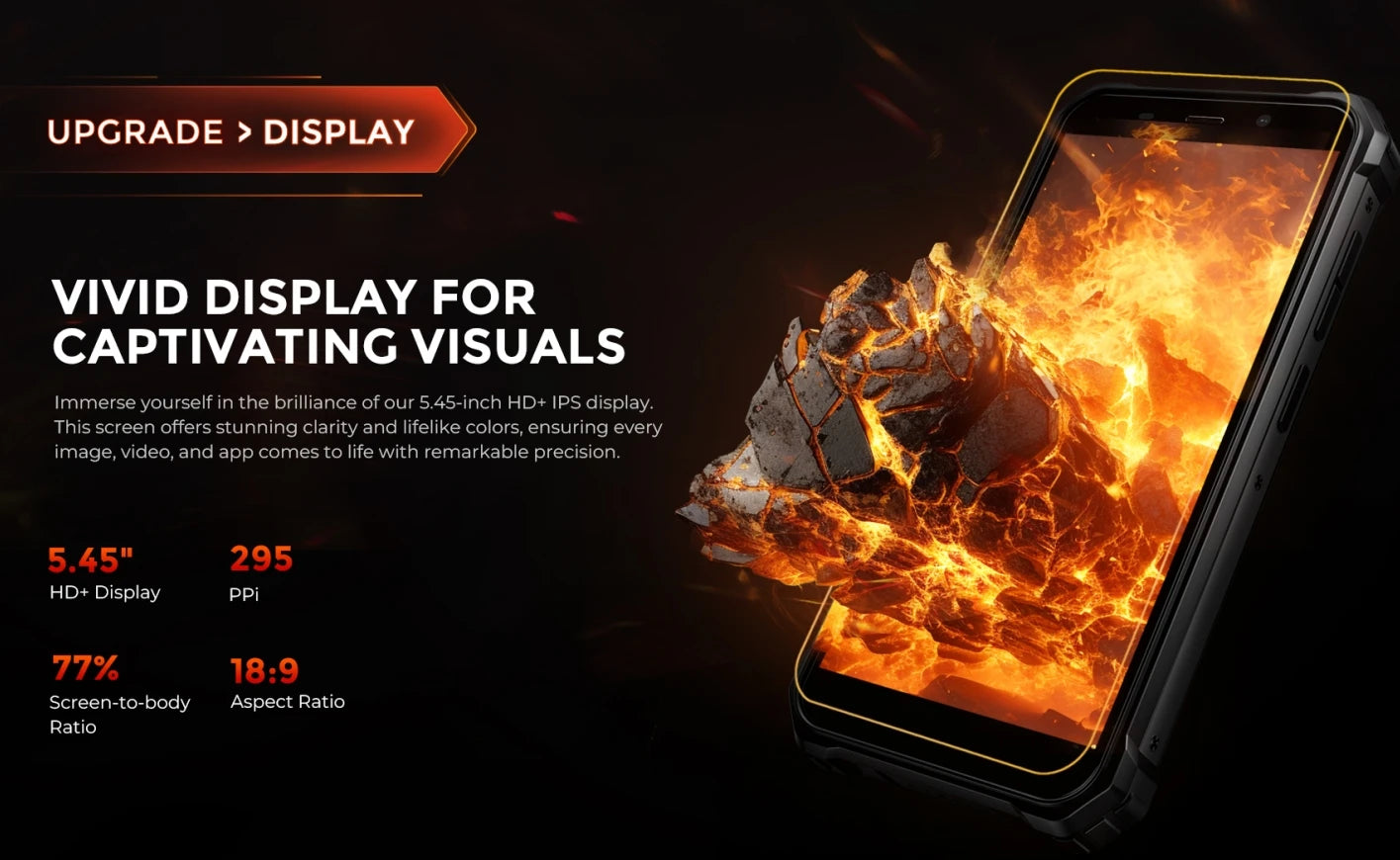 Fossibot F101 PRO Robust 120Hz 5,45 inch Screen 8GB + 128GB 10600mAh 18W Fast Charging Android13 Mobile Phone