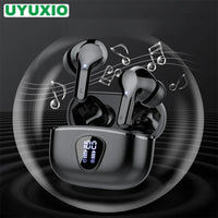New Wireless Earbuds HiFi Stereo Headphones BT5.3 with ENC Noise Cancelling 48H LED Display Ear Buds IP7 Waterproof Earphones