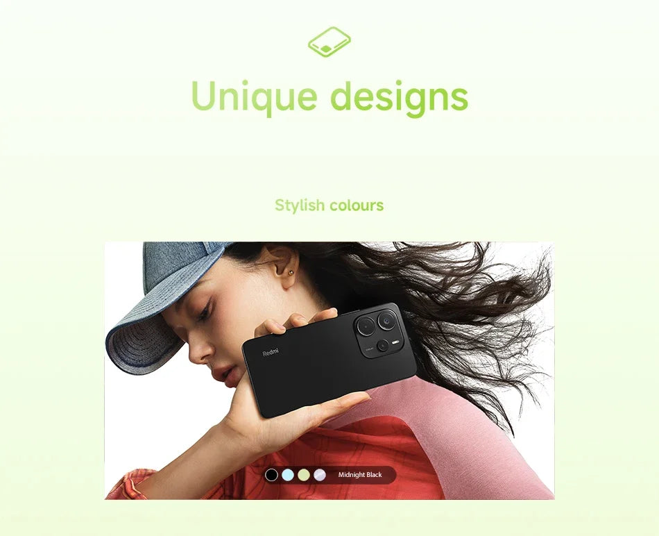 【Brand+】Global Version Xiaomi Redmi Note 14 MediaTek Helio G99-Ultra 108MP AI 5500mAh 6.67" AMOLED 120Hz Display