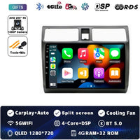 Android 15 Car Radio For Suzuki Swift 2003 - 2006 2007 2008 2009 2010 Multimedia Player Stereo Carplay AUTO Head Unit WIFI 4G BT