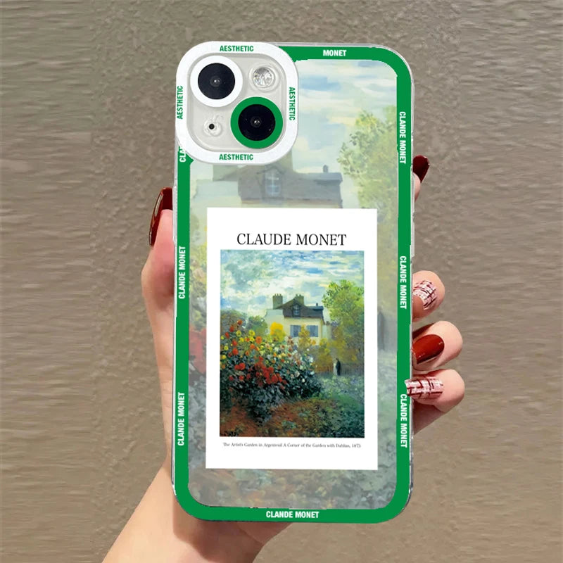 Claude Monet Arts Case For Samsung Galaxy S23 S22 S21 FE Plus Ultra Silicone A14 A34 A54 A13 A23 A33 A53 A32 A52 A52S 5G Cover