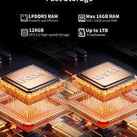 Teclast T60 AI Tablet Allwinner A733 Octa-Core 12inch 2K HD TDDI Screen 6GB RAM 128GB ROM Android 15 WiFi6 8000mAh 13MP+5MP