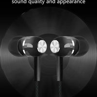 3.5mm Wired Earphone In Ear Headset HIFI Heavy Bass Earbuds Monitor Sports Headset Stereo Music Gaming Headphone with Microphone