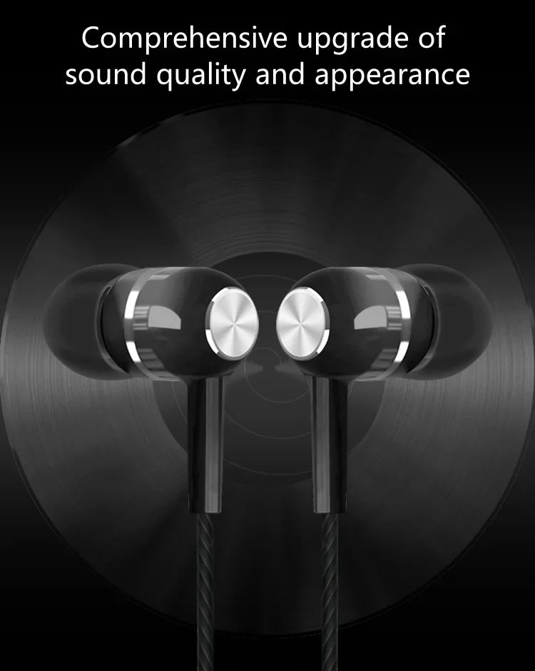 3.5mm Wired Earphone In Ear Headset HIFI Heavy Bass Earbuds Monitor Sports Headset Stereo Music Gaming Headphone with Microphone
