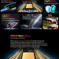 Blackview BV8900 Rugged Phone Thermal By FLIR® Camera Android 13 16GB 256 GB Mobile Phone 10000mAh 33W Fast Charge Cellphone