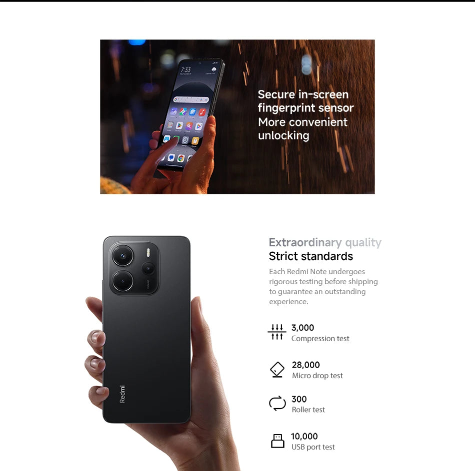 【Brand+】Global Version Xiaomi Redmi Note 14 MediaTek Helio G99-Ultra 108MP AI 5500mAh 6.67" AMOLED 120Hz Display