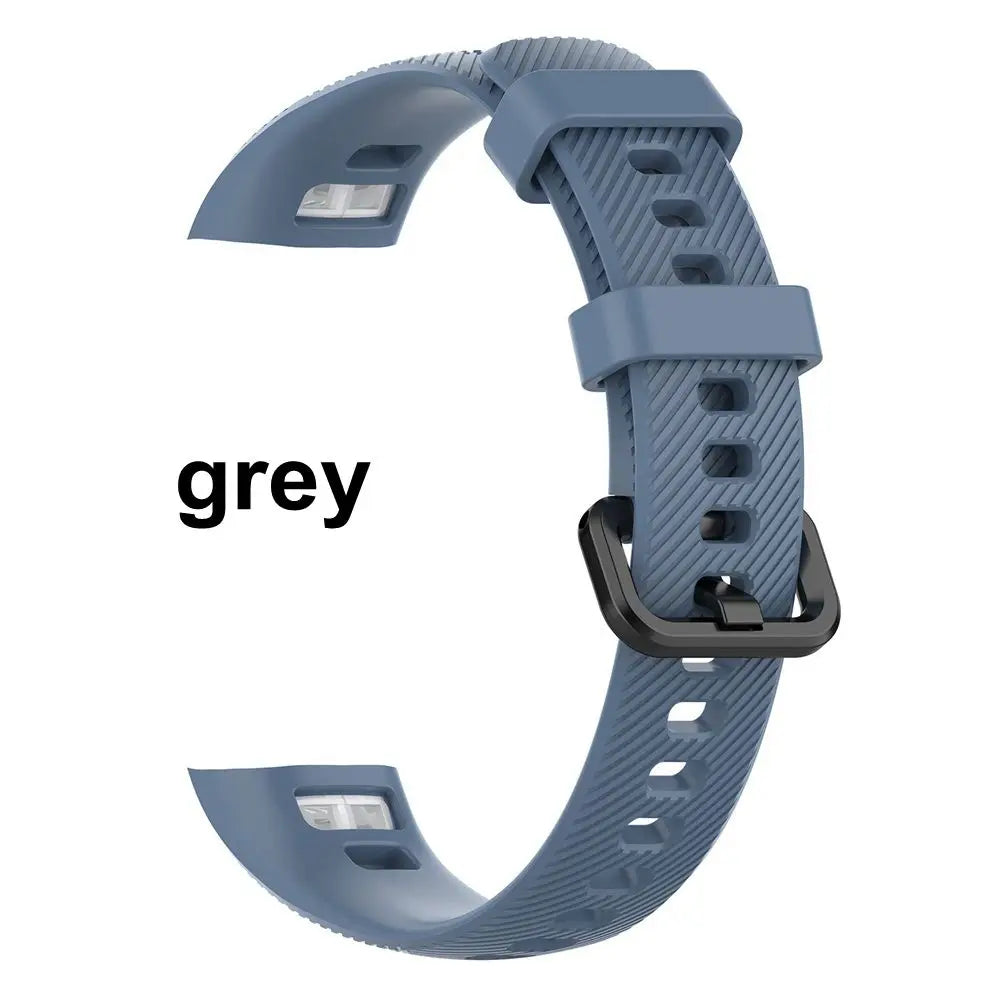 1PC Silicone Wrist Strap Smart Wristband Replacement Watch Band for Honor Band 5 4 Soft Classic Watch Replacement Accessories