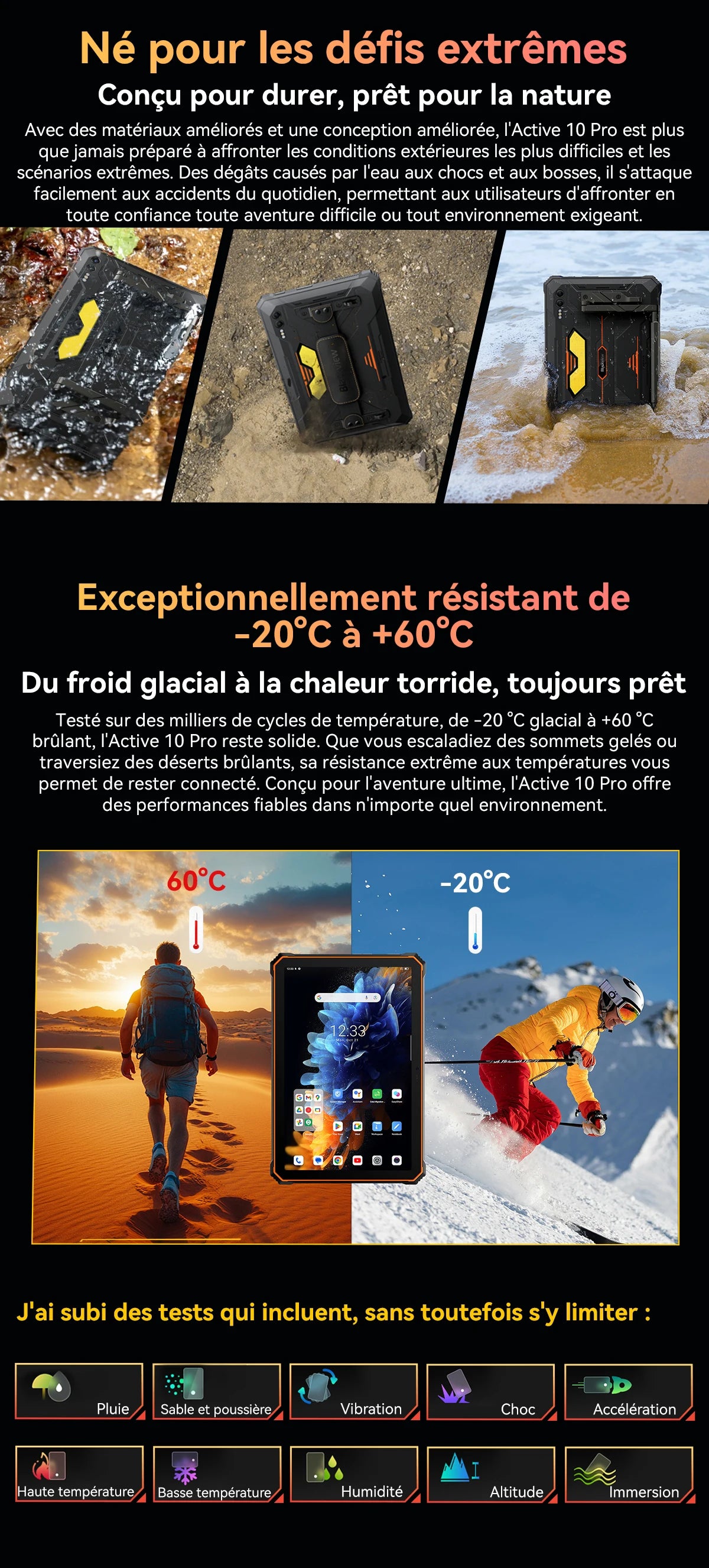 Blackview Active 10 Pro [No EU Charger] Rugged Tablet 36GB + 256GB 11.0" 30000mAh PC 108MP Dual SIM 5G