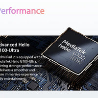 Xiaomi Redmi Pad 2 Global Version 11" 2.5K Crystal-clear Display Advanced Helio G100-Ultra 18W Fast Charging 9000mAh Battery