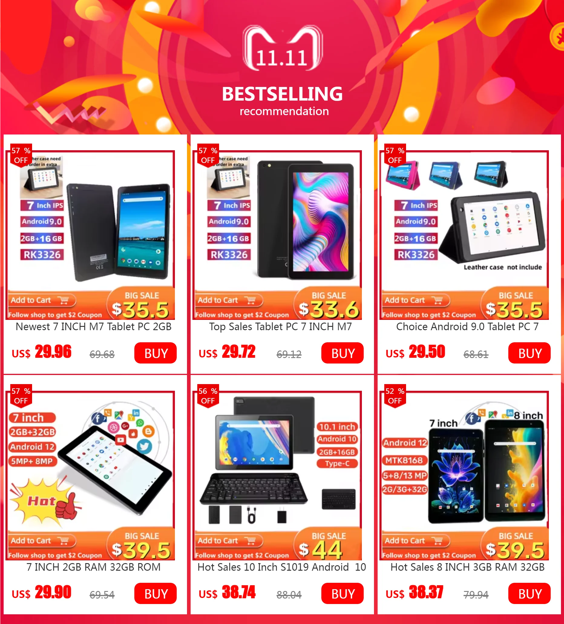 10.1 INCH 6103 Tablet PC 2GB RAM ROM 32GB ROM 1024 x 600 IPS Screen Android 8.0 CPU MT8127 Dual Camera WIFI Quad Core HDMI-Co