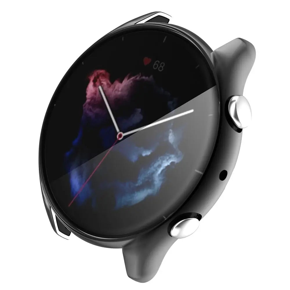 TPU Watch Case for Amazfit GTR 3/GTR 3 Pro Full Protector Case Cover Edge Shell Protective Bumper Screen Protector Accessories