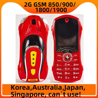 Car Shape Push Button Mobile Phone 1.8 Inch Mini Student Dual Sim 0.3MP CellPhone MP3 Wireless FM Luxury Type-C Telephone