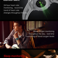 New Outdoor Sports Smart Watch Men For Xiaomi 5 ATM Waterproof GPS Motion Track Heart Rate HD Bluetooth Call UV Light SmartWatch