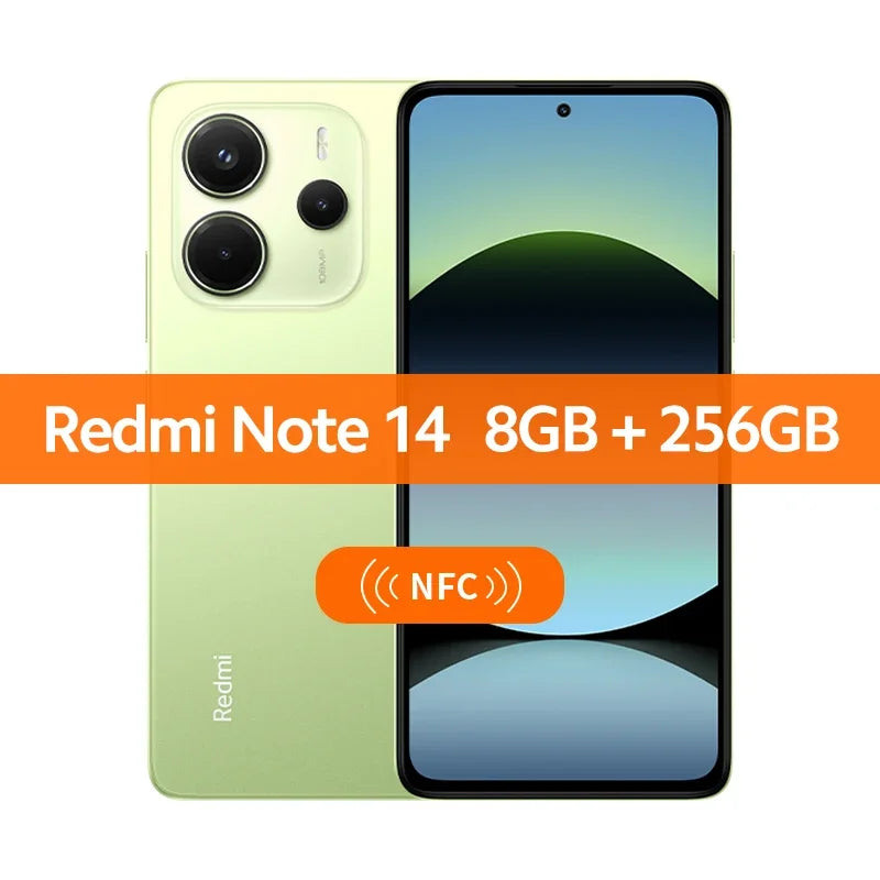 Global Version Xiaomi Redmi Note 14 MediaTek Helio G99-Ultra 108MP AI Camera 6.67" AMOLED 120Hz Display 5500mAh