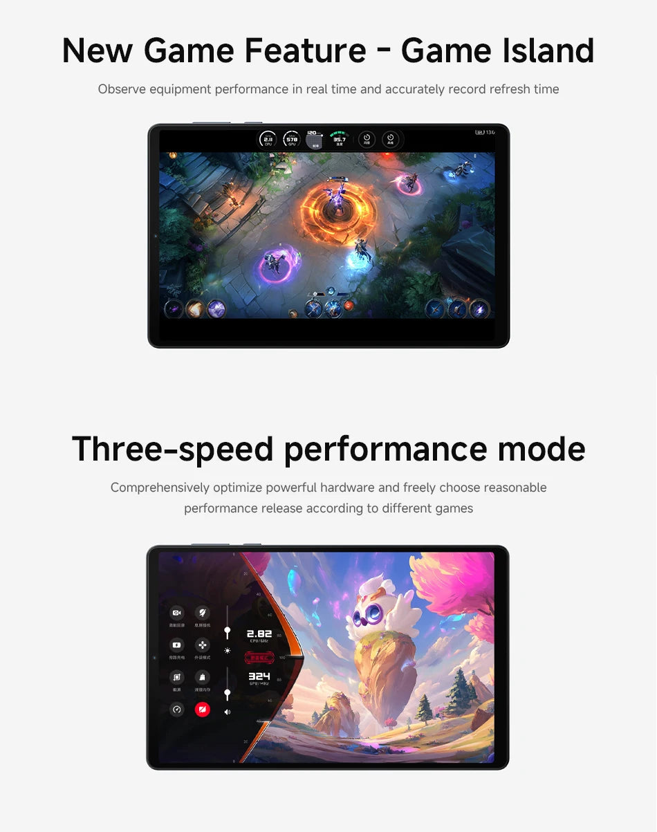 Lenovo Legion Y700 2025 256GB 512GB RAM Snapdragon 8 Gen 3 8.8" LCD Screen 165Hz 6550 mAh Battery Android 14 Gaming Tablet PC