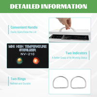 Nail Tool Sterilizer 220V Intelligent Dual Control Dry Heat Disinfection Large Capacity Multiple Use for Spa and Beauty Tools