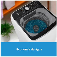 Washing Machine Midea 13kg Inox Basket White Wash Programs Wave Agitator - 110V