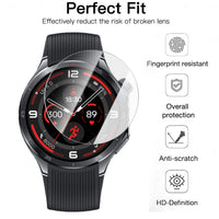 Tempered Glass Watch Screen Protector for OnePlus Watch 3 Hardness Protective Cover with Auto Alignment Tool Anti-Scratch Film