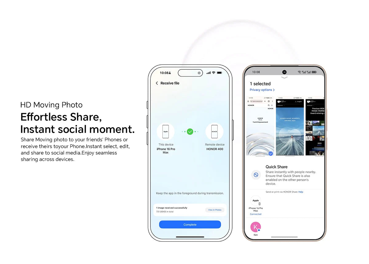 2025 New HONOR 400 5G Global Version Smartphone 6.55'' AMOLED Screen 200MP Camera 6000 mAh 100W SuperCharge OTG NFC