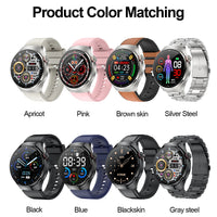 2025 New ECG Blood Pressure Blood Oxygen Blood Lipids Uric Acid Heart Rate Temperature Monitor AMOLED Bluetooth Call Smart Watch