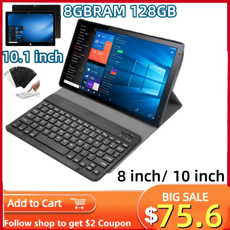 Hot Sales 64 Bit 10.1 INCH X5-Z8350 CPU 8GBRAM 128GB ROM Windows 10 Tablet PC AR10 Tablet PC 1920*1200 IPS Screen WIFI  HDMI-C