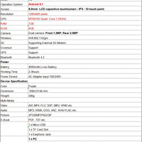 8 INCH Android 12 RAM 3GB+32GB ROM QP80 MTK8168 Tablet Quad Core IPS Screen Quad Core Rear 13.0MP WIFI Dual Camera