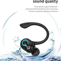 Bluetooth 5.2 Business Wireless Headphone Ear-Hook Mini HIFI Bass Noise Cancelling Earphone With Mic Sport Game Headset