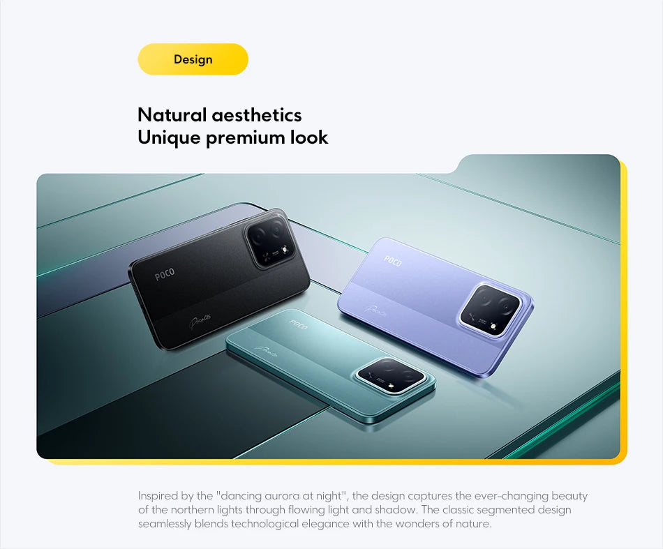 Global Version POCO C85 Smartphone 6.9" Dot Drop display 50MP Camera 6000mAh battery 33W Helio G81-Ultra NFC