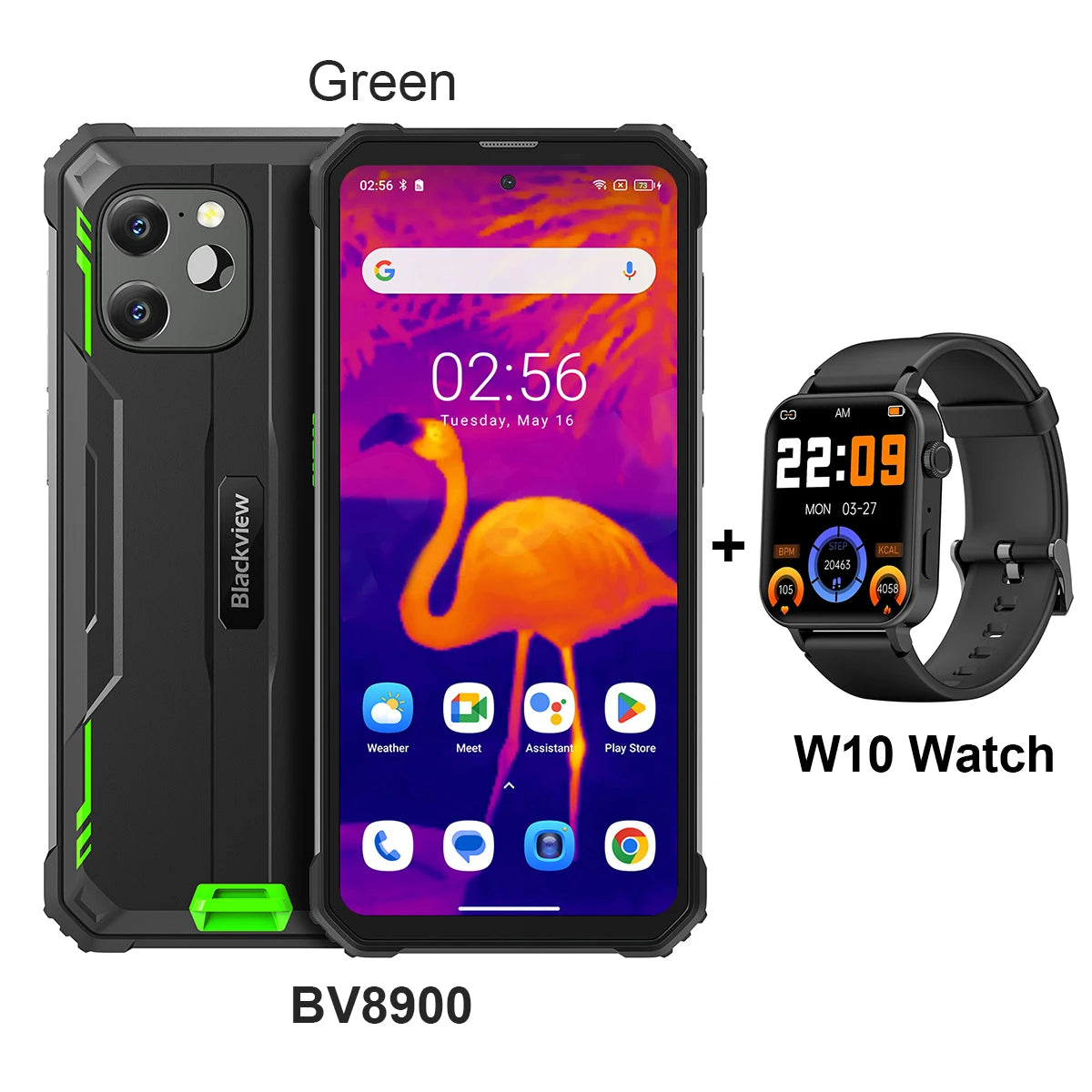 Blackview BV8900 Rugged Phone Thermal By FLIR® Camera Android 13 16GB 256 GB Mobile Phone 10000mAh 33W Fast Charge Cellphone