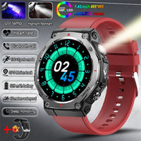 New Outdoor Sports Smart Watch Men For Xiaomi 5 ATM Waterproof GPS Motion Track Heart Rate HD Bluetooth Call UV Light SmartWatch