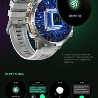 NEW 1000MAH Super endurance Sport Smart Watch Men 1.73-inch HD Screen GPS tracker Compass Bluetooth Call Waterproof Smart Watch