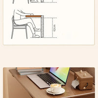 Solid Wood Foldable Console Desk Simple Modern Bedside Computer Desk Portable Bedroom Living Room Writing Table Home Furniture