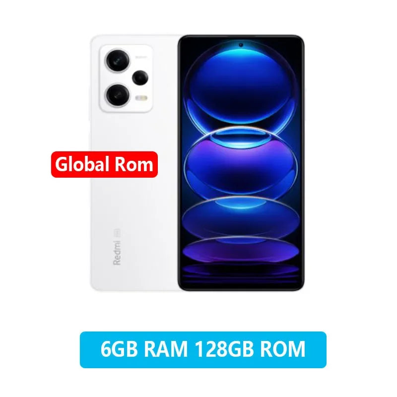 Global Rom Xiaomi Redmi Note 12 5G Smartphone 128GB/256GB 6.67'' GOLED Display 120Hz Snapdragon 4 Gen1 48MP Dual Camera 33W used