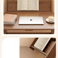 Solid Wood Foldable Console Desk Simple Modern Bedside Computer Desk Portable Bedroom Living Room Writing Table Home Furniture