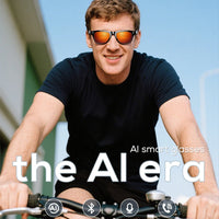 Smart Glasses 100W Camera Anti-shake Video Recording Music Control Photo Recognition Bluetooth Call Sports Sunglasses Waterproof