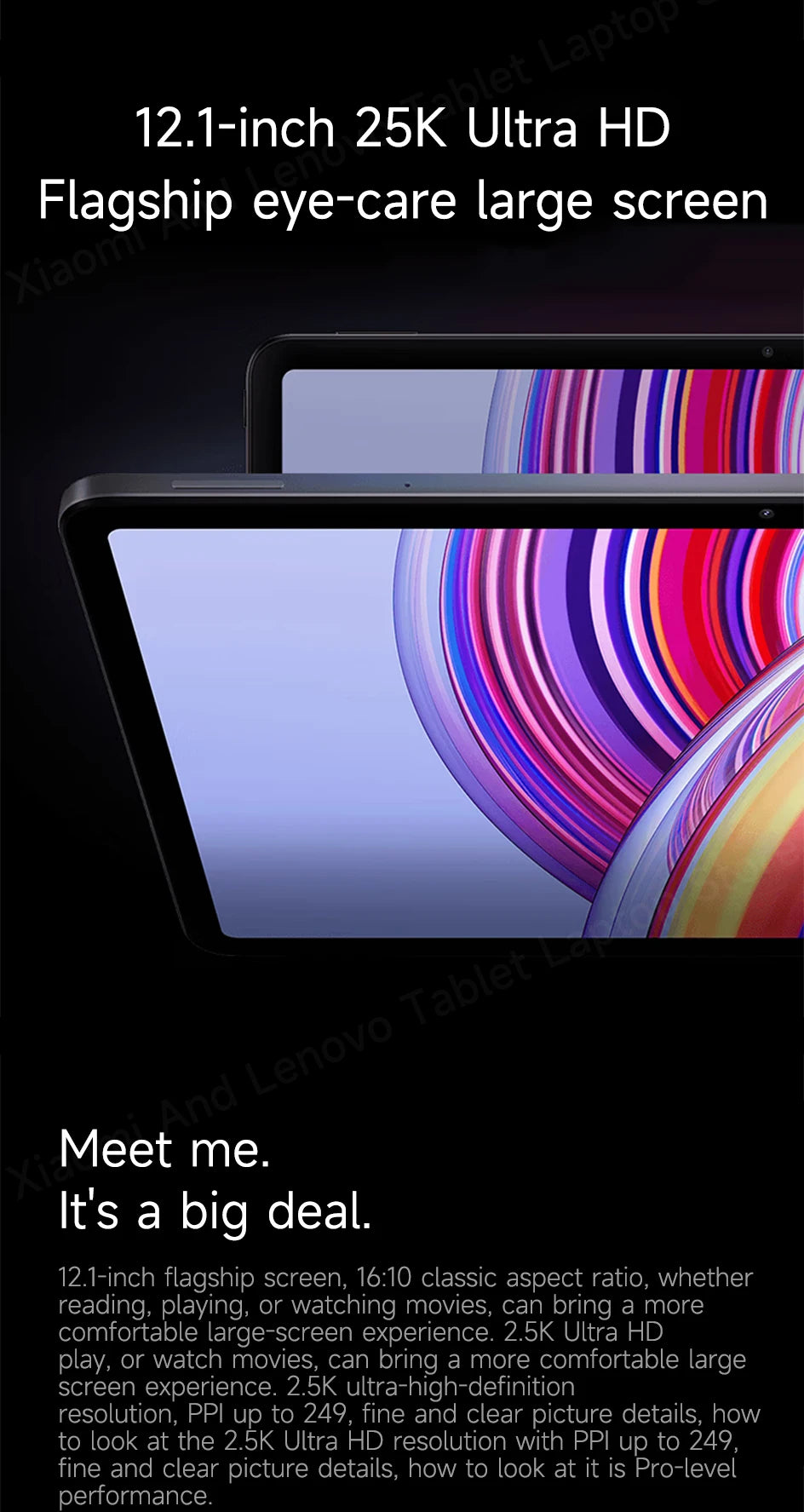 Xiaomi Tablet Chinese Rom Redmi Pad Pro 2024 12.1“ 2.5K 120Hz Snapdragon 7s Gen 2 10000mAh  Quad speakers Dolby Atmos Tablet Pc