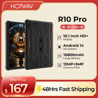 【World Premiere】HOTWAV R10 Pro Rugged Tablets 10800mAh 8GB+256GB OTG Charging Tablet For Field Exploration+Mountain Climbing