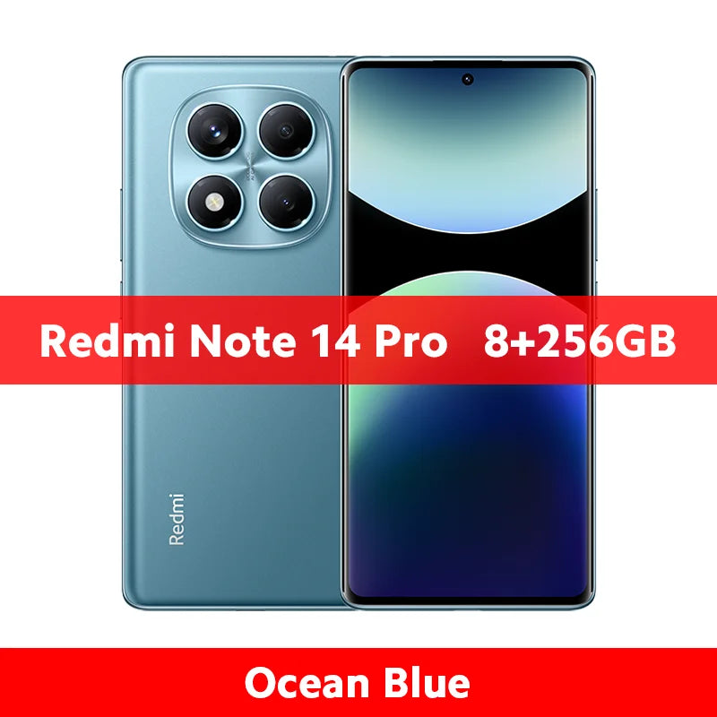 FR Warehouse Xiaomi Redmi Note 14 Pro 4G Smartphone Global Version 5500mAh 6.67" AMOLED MediaTek Helio G100-Ultra 200MP Camera