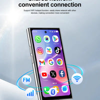 NEW SERVO S27 Mini Android Smartphone 4.0" Full Screen 2GB+16GB Memory 5MP 2 SIM Stanbdby Face Unlock 3G Cute Phones Google Play