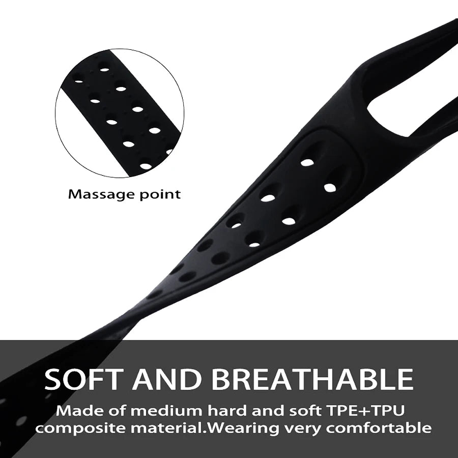 Bracelet for Xiaomi Mi Band 7 6 5 4 Silicone Wrist Replacement Wristband Breathable Double Buckle Luxury for Miband 6 5 4 Strap